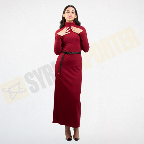 فستان طويل (Rib Long Dress)