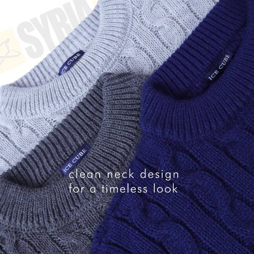 كنزة صوفية بنقشة الضفيرة - الصورة 5