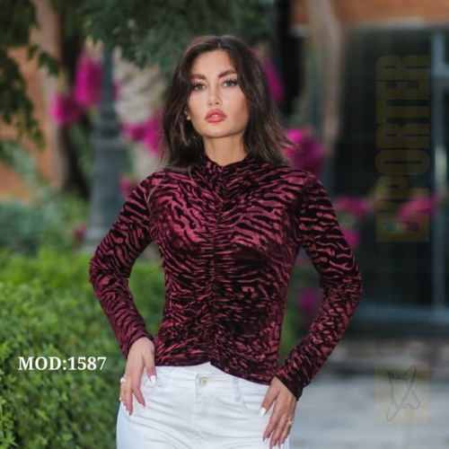 توب مخمل جلد النمر