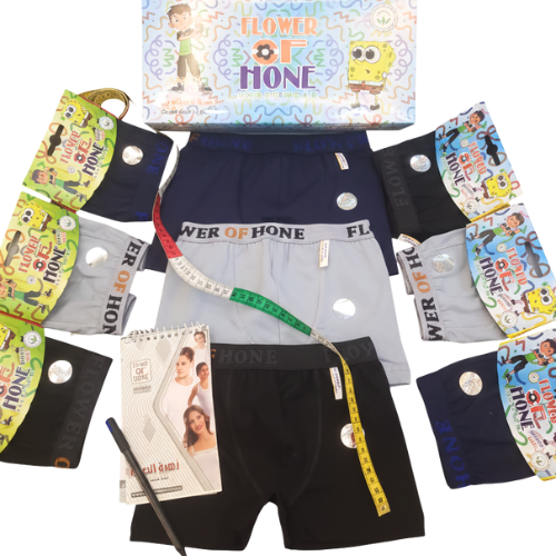 سروال ولادي ( بوكسر ) قطني